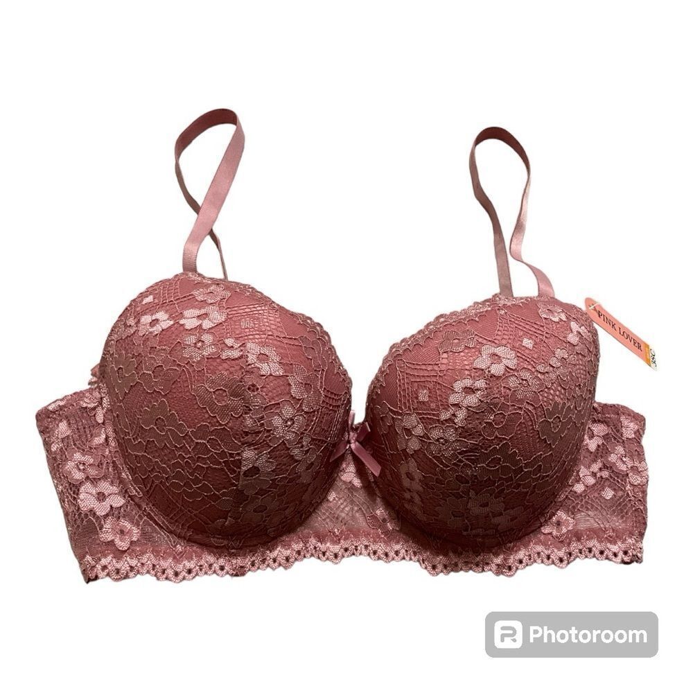 Pink Lover T-shirt bra 38C NWT